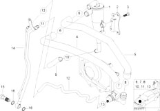 E53 X5 4.6is M62 SAV / Engine/  Crankcase Ventilation Oil Separator