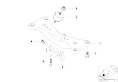 E38 740d M67 Sedan / Engine And Transmission Suspension/  Transmission Suspension