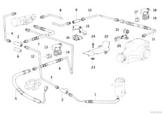 E34 525ix M50 Sedan / Rear Axle/  Eh Lock Tubing Mounting Parts