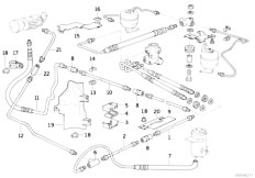 E34 525ix M50 Touring / Rear Axle/  Levelling Device Tubing Front