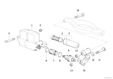 E31 850Ci M73 Coupe / Rear Axle/  Ahk Drive Motor Attaching Parts