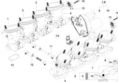 E39 M5 S62 Sedan / Fuel Preparation System/  Throttle Housing Assembly