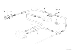 E31 840i M60 Coupe / Rear Axle Ahk Tubing Rear Attaching Parts