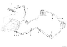 E31 850CSi S70 Coupe / Rear Axle/  Final Drive Oil Cooling