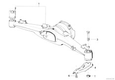 E34 525tds M51 Touring / Rear Axle/  Rear Axle Carrier