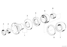 E34 525ix M50 Touring / Rear Axle Drive Flange Suspension Gasket Ring-2