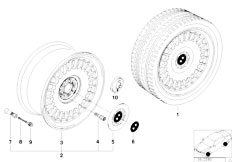 E38 740iLP M62 Sedan / Wheels/  Exclusiv Styling Styl 15