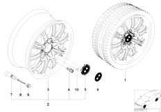 E46 M3 S54 Cabrio / Wheels Bmw Alloy Wheel M Double Spoke 67