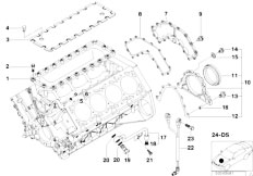E53 X5 4.6is M62 SAV / Engine/  Engine Block Mounting Parts