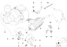 E38 730d M57 Sedan / Engine/  Vacum Control Engine Turbo Charger