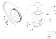 E46 320d M47 Sedan / Steering/  Power Steering Pump