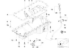 E39 525d M57 Touring / Engine Oil Pan Oil Level Indicator