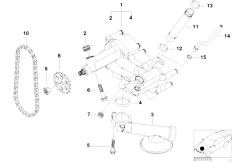 E53 X5 4.6is M62 SAV / Engine/  Lubrication System Oil Pump With Drive