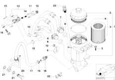 E53 X5 4.4i M62 SAV / Engine/  Lubrication System Oil Filter