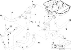 E52 Z8 S62 Roadster / Engine/  Crankcase Ventilation Oil Separator