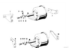 E12 528 M30 Sedan / Brakes/  Brake Servo Unit Mounting-2