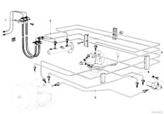 E12 520 M20 Sedan / Brakes/  Brake Pipe Front-3