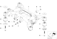 E53 X5 4.6is M62 SAV / Rear Axle Rear Axle Carrier