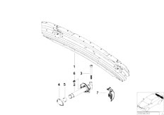 E39 520d M47 Touring / Vehicle Trim/  Carrier Bumper Rear