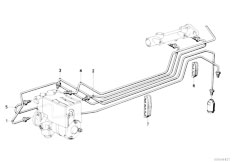 E30 318i M40 4 doors / Brakes/  Brake Pipe Front Abs