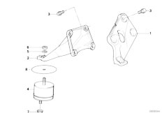 E34 518i M40 Sedan / Engine/  Engine Suspension Damper