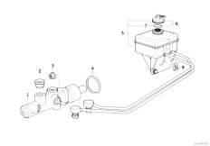 E34 530i M60 Sedan / Brakes/  Brake Master Cylinder Expansion Tank-2