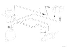 E31 850Ci M70 Coupe / Brakes/  Oil Circuit Of Power Brake Unit