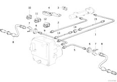 E34 530i M60 Touring / Brakes/  Brake Pipe Front Abs-2