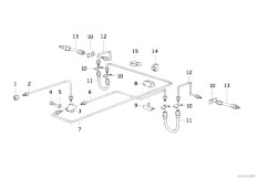 E34 530i M60 Touring / Brakes Brake Pipe Rear Abs