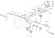 E38 730iL M60 Sedan / Brakes Brake Pipe Front Abs