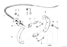 E21 323i M20 Sedan / Brakes/  Parking Brake Brake Shoes