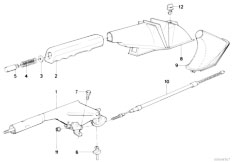 E34 520i M50 Touring / Brakes/  Parking Brake Control