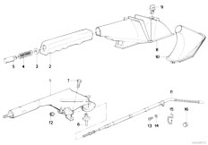 E34 518i M40 Sedan / Brakes Parking Brake Control