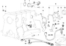 E36 318is M44 Coupe / Engine/  Engine Block Mounting Parts