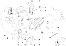 E46 318d M47 Sedan / Engine Vacum Control Engine Turbo Charger