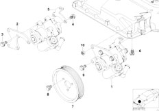 E39 M5 S62 Sedan / Steering/  Power Steering Pump