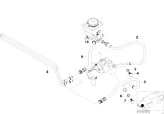 E38 730d M57 Sedan / Steering/  Hydro Steering Oil Pipes-2