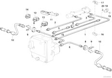 E34 525tds M51 Sedan / Brakes/  Brake Pipe Front Abs-2