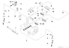 Z3 Z3 2.8 M52 Roadster / Brakes Brake Pipe Front Abs Asc T-2