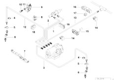 Z3 Z3 2.8 M52 Roadster / Brakes Brake Pipe Front Abs