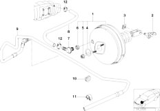 Z3 Z3 2.8 M52 Roadster / Brakes Power Brake Unit Depression-3