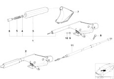 Z3 Z3 2.8 M52 Roadster / Brakes Handbrake Lever