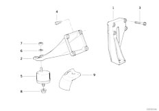 E34 520i M50 Sedan / Engine/  Engine Suspension Damper