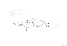 E34 525tds M51 Sedan / Vehicle Trim Exhaust Gas System Screening