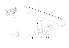 E31 840i M60 Coupe / Vehicle Trim/  Carrier Bumper Rear