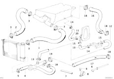 E36 318is M42 Coupe / Engine/  Cooling System Water Hoses