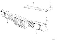 E32 740iL M60 Sedan / Vehicle Trim/  Grille