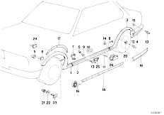 E30 325ix M20 2 doors / Vehicle Trim Door Sill