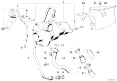 E34 524td M21 Sedan / Engine/  Turbo Charger With Lubrication