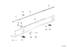 E31 850Ci M70 Coupe / Vehicle Trim Bumper Guard